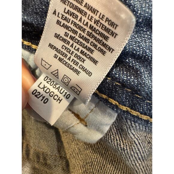 Aeropostale 2010 Distressed Low Rise Medium Wash Capri Jeans Size 9/10 - Picture 9 of 9